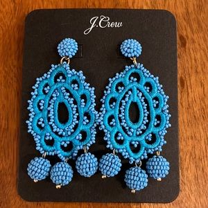 J.Crew Beaded Crochet Earrings